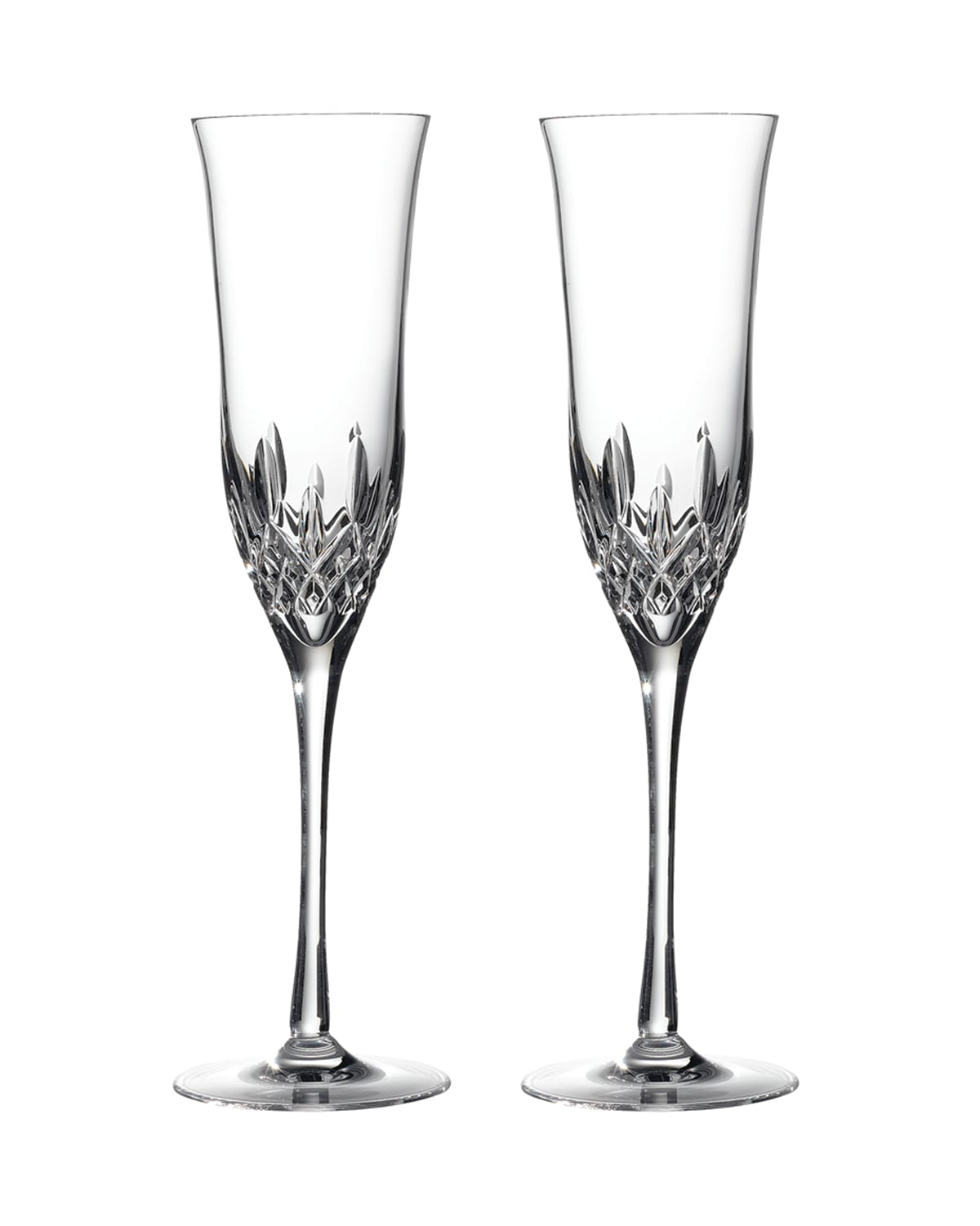Shop Waterford Crystal Lismore Essence Champagne Flutes, Set Of 2 In Clear