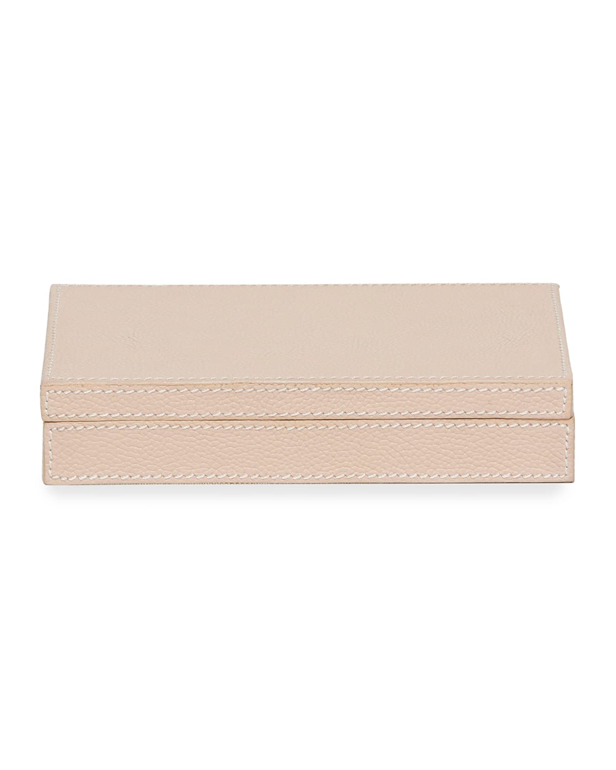 Shop Pigeon & Poodle Lecco Leather Card Box In Dusty Rose