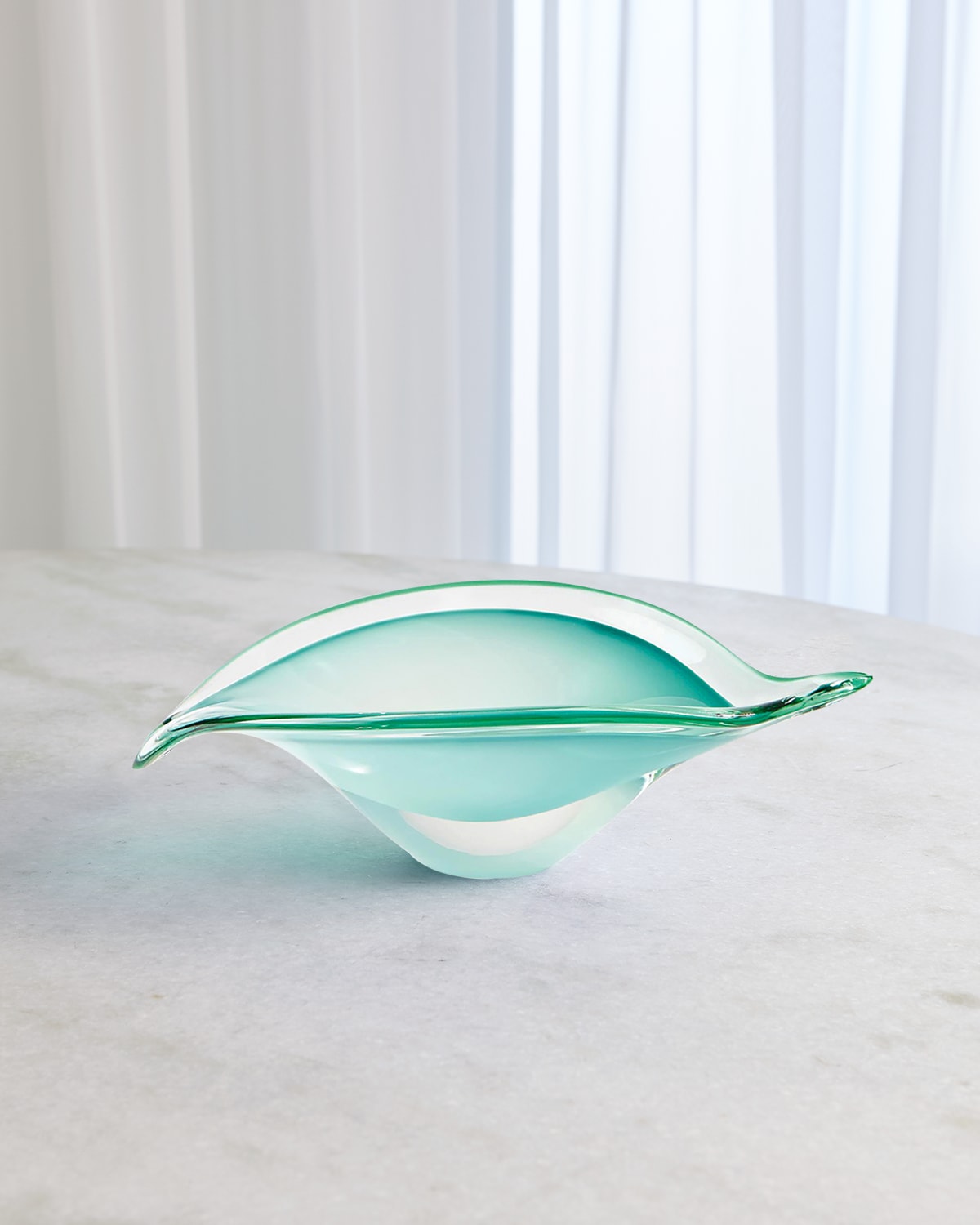 William D Scott Bent Leaf Bowl - Small In Celadon