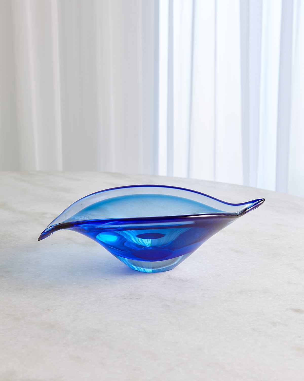 Shop William D Scott Bent Leaf Bowl - Small In Blue