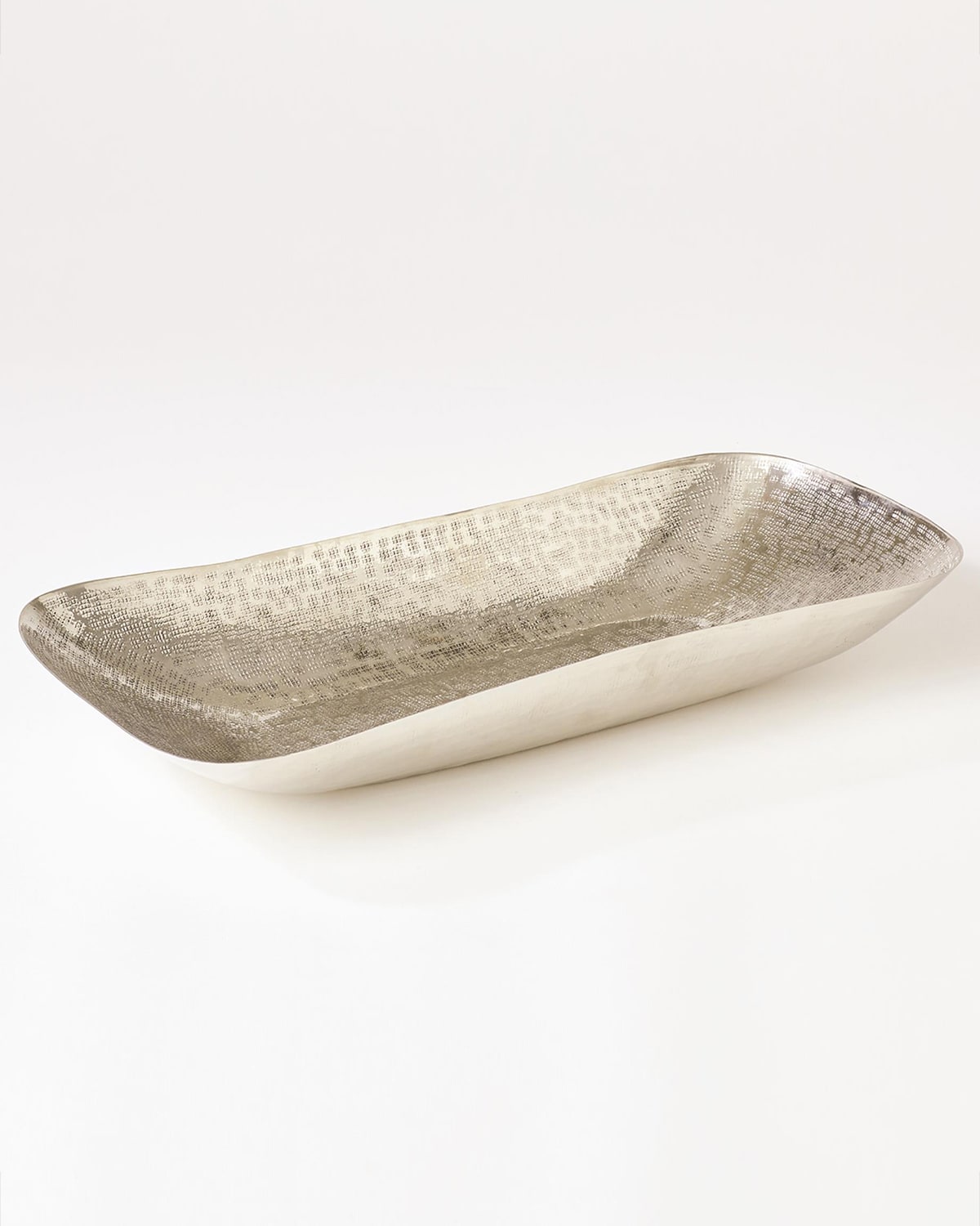 William D Scott for Global Views Hammered Oval Bowl