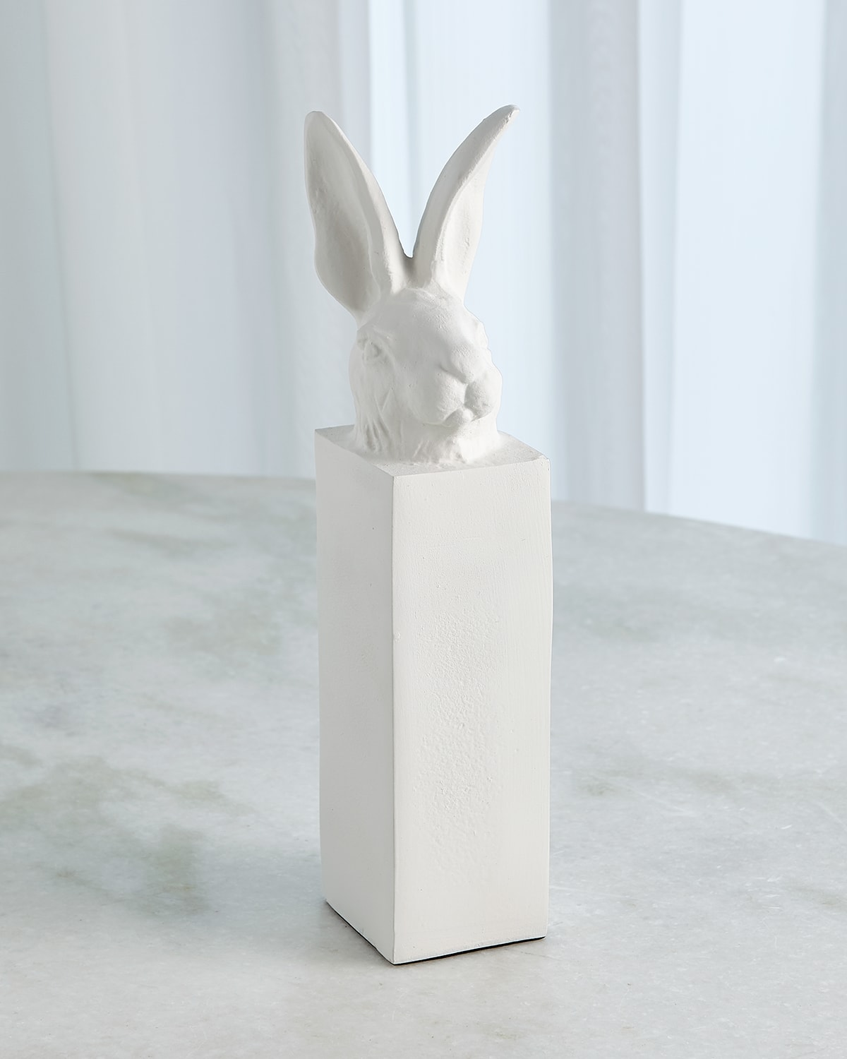 Shop William D Scott Rabbit Head Sculpture In Matte White