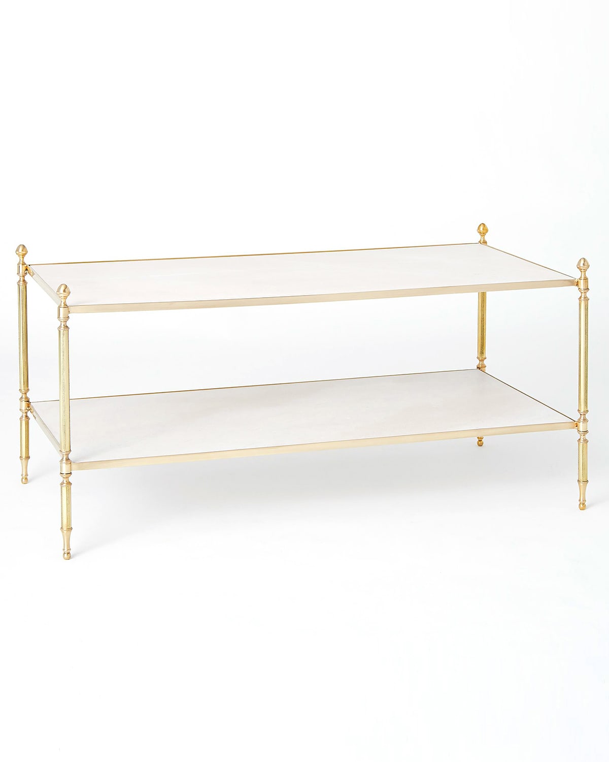 WILLIAM D SCOTT ACORN BRASS COCKTAIL TABLE