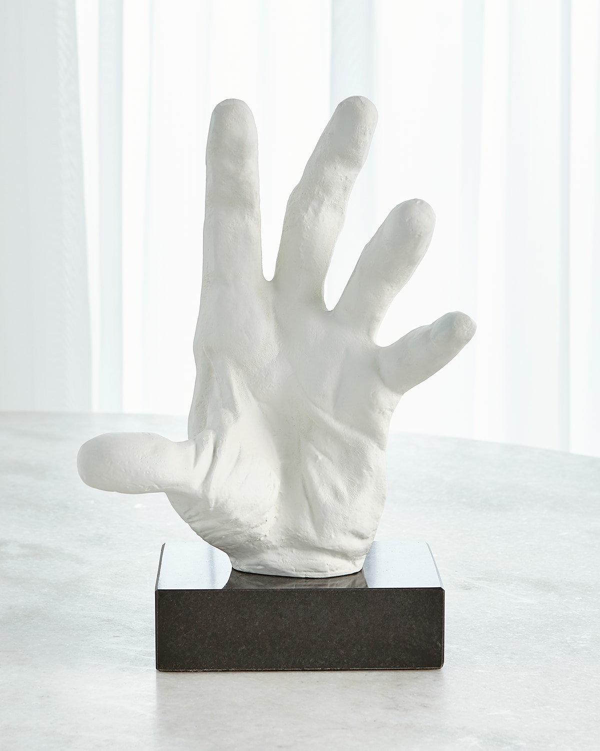 Shop William D Scott Hand Open Sculpture In Matte White