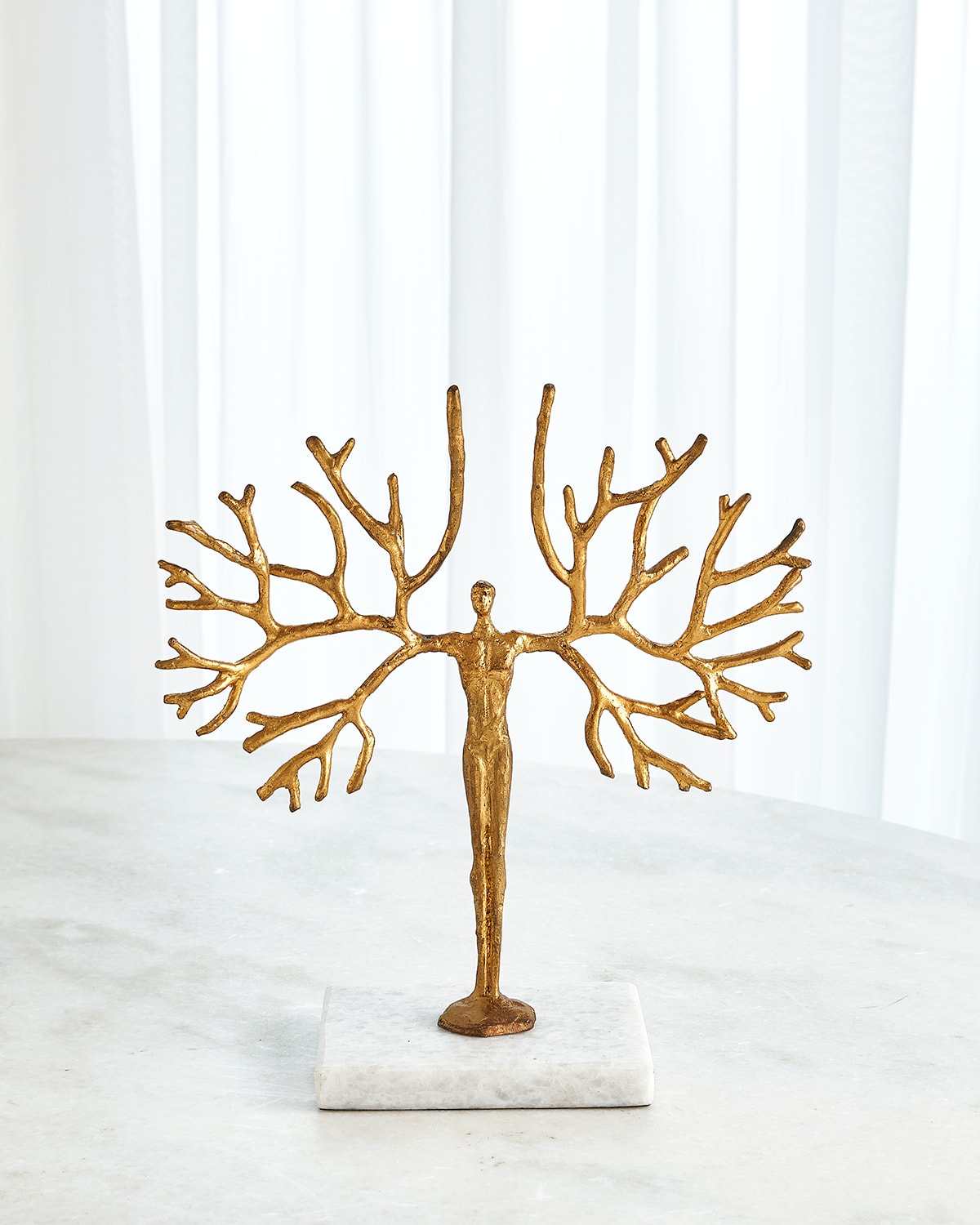 Shop William D Scott Small Tree Man Sculpture In Gold