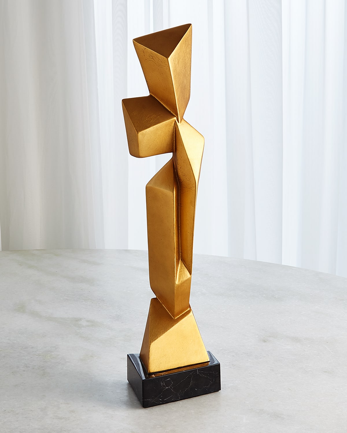 Shop Emporium Home For William D Scott Facet Small Sculpture In Gold