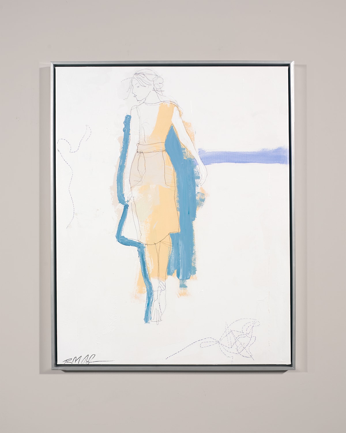 RFA FINE ART STITCHED FIGURE 2 WALL ART BY ROBERT ROBINSON 