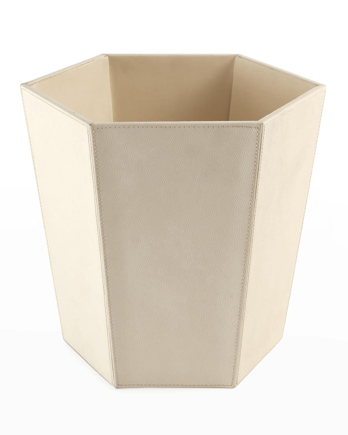 Shop Emporium Home For William D Scott Tiffany Wastebasket In Milk Leather