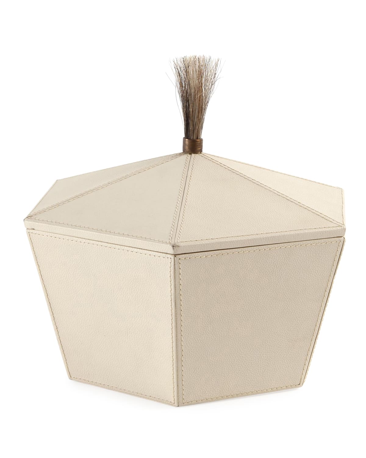 Emporium Home For William D Scott Zephyr Box - Small In Milk Leather