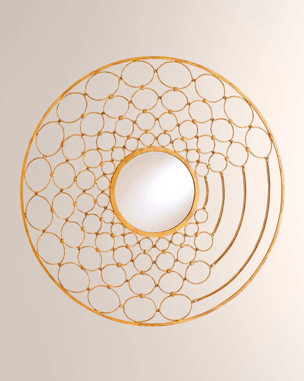 William D Scott Loop Mirror In Gold