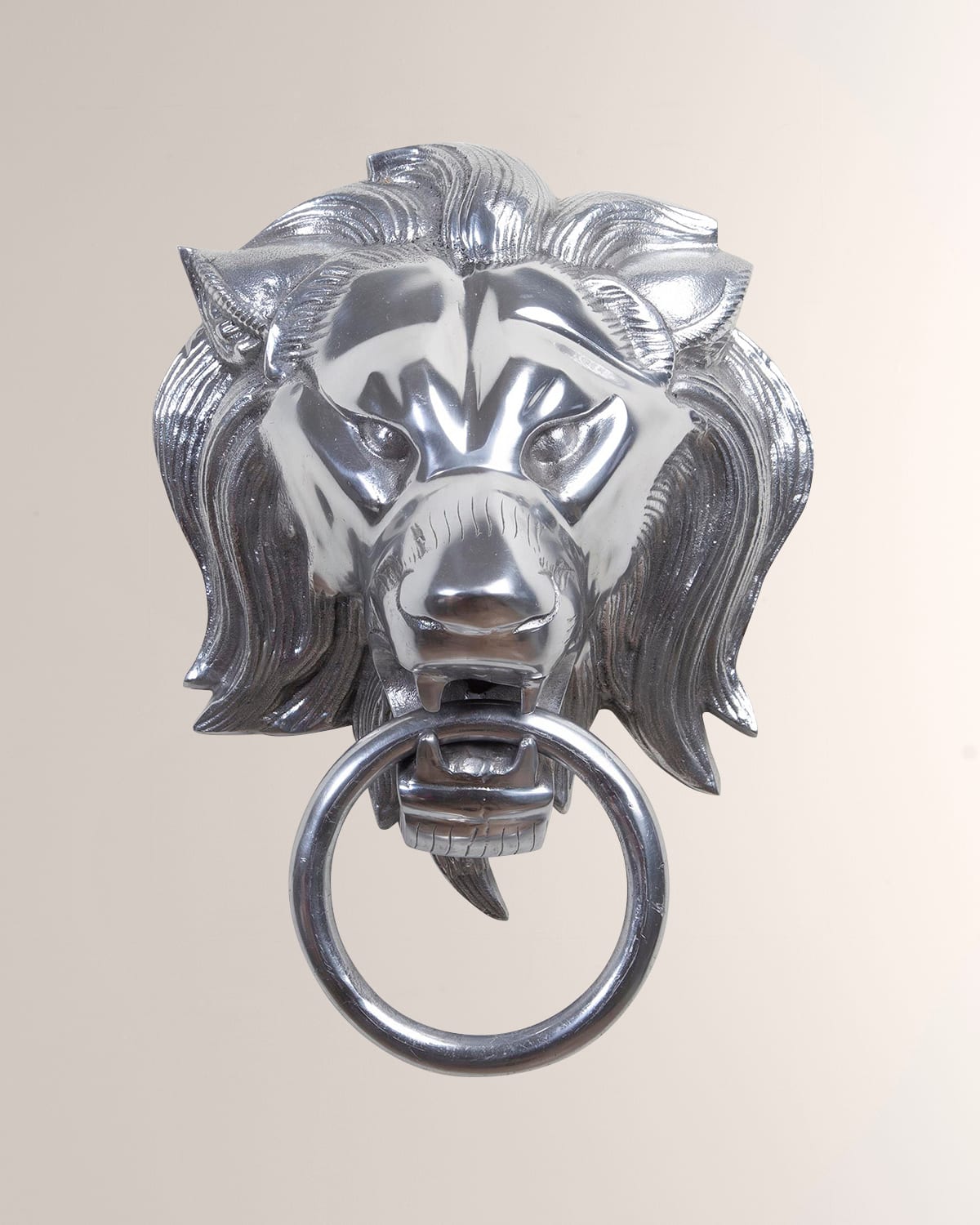 William D Scott for Global Views Lion Head Door Knocker