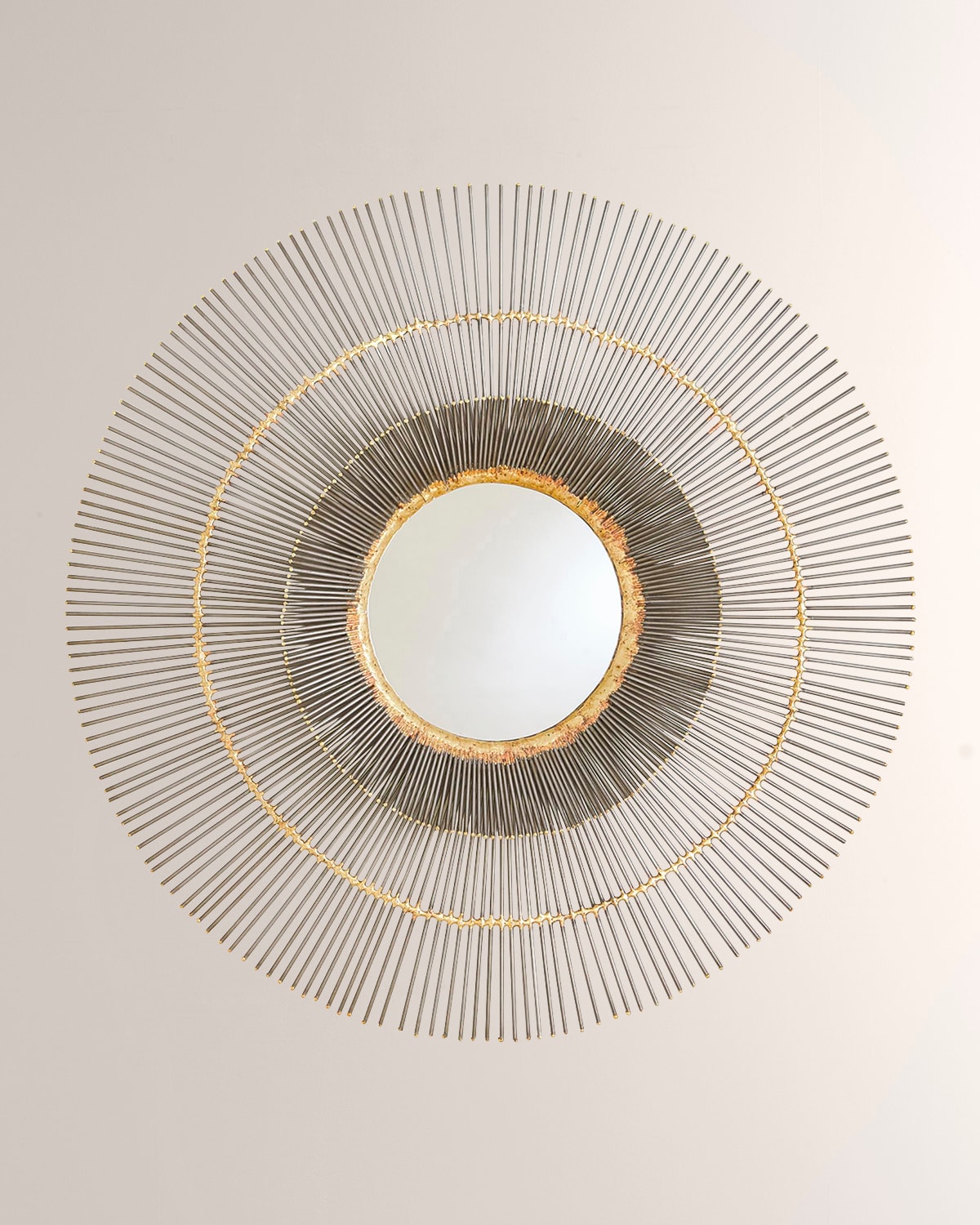 William D Scott Radiance Wall Mirror In Natural Iron