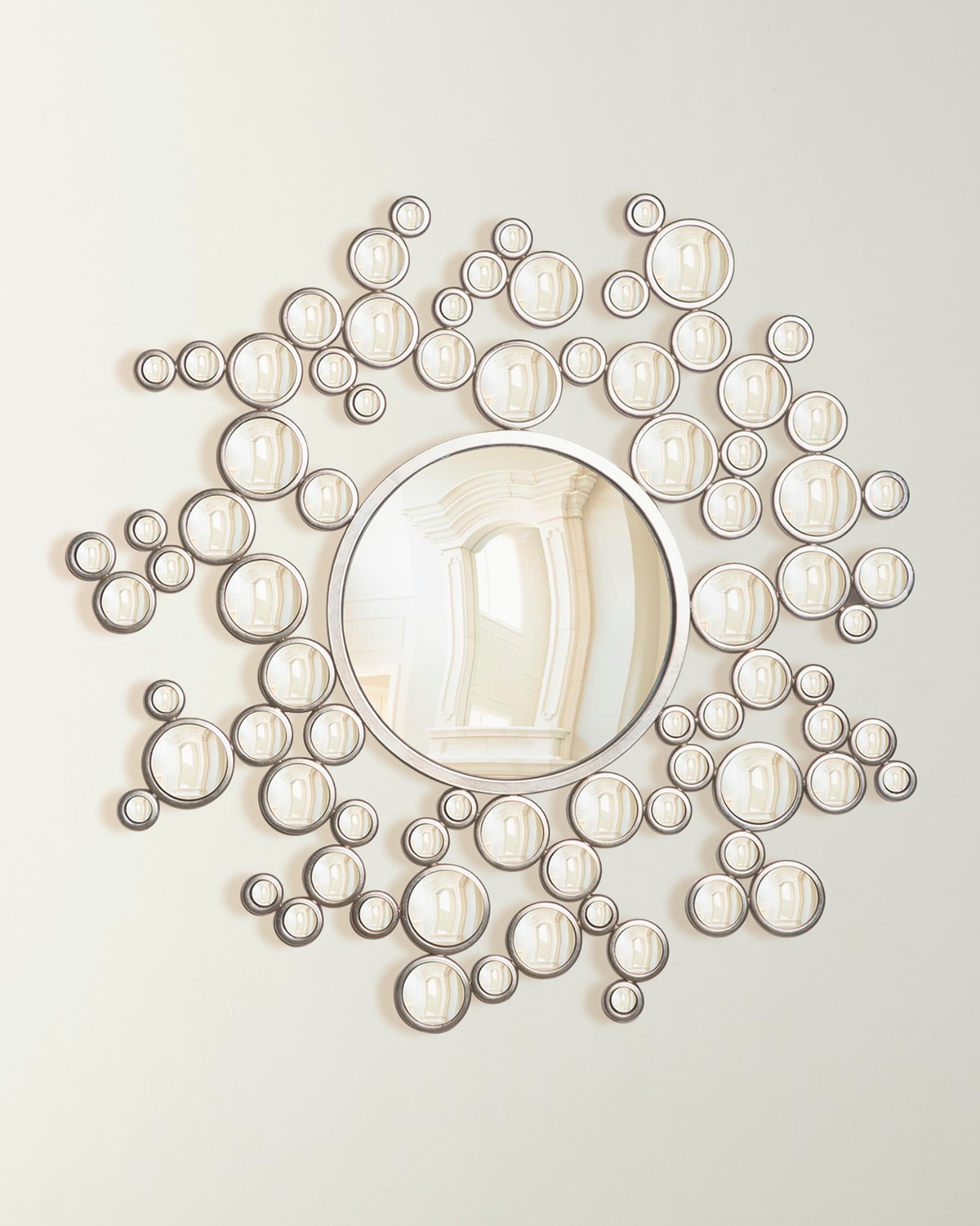 Emporium Home For William D Scott Aquarius Mirror In Silver Leaf