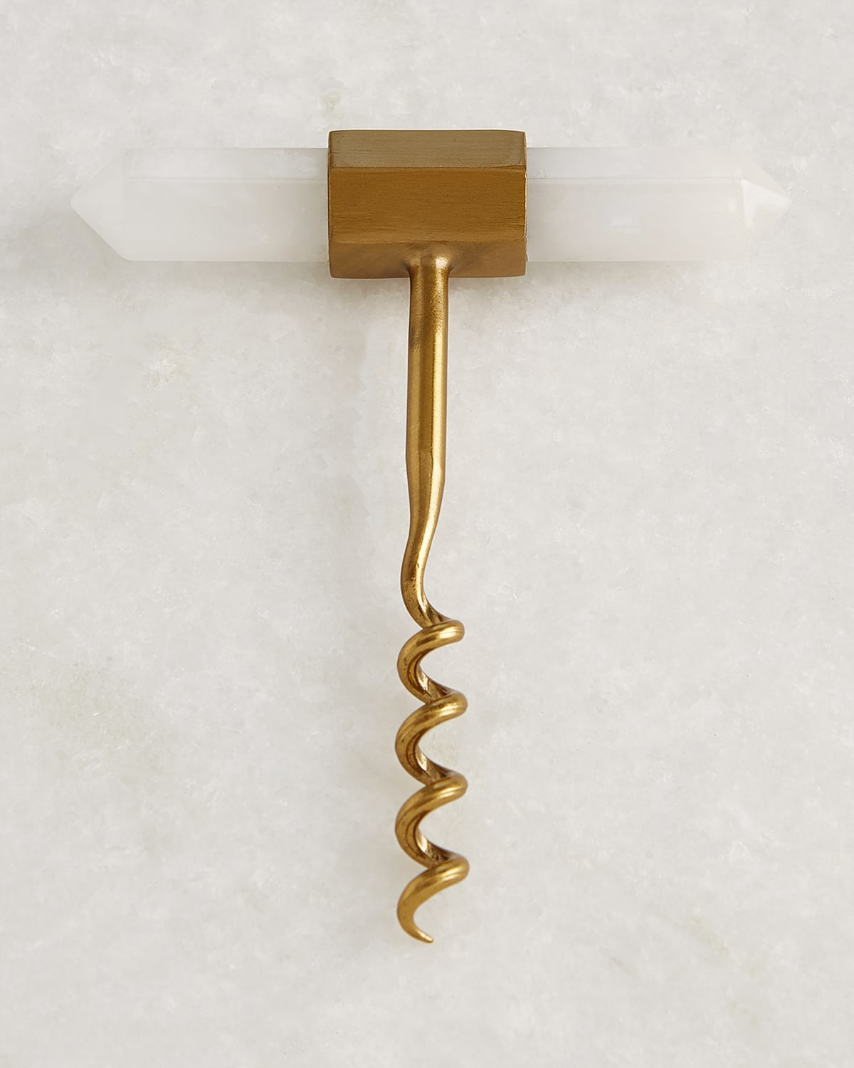 Emporium Home For William D Scott Crystal Cork Screw In Satin Brass