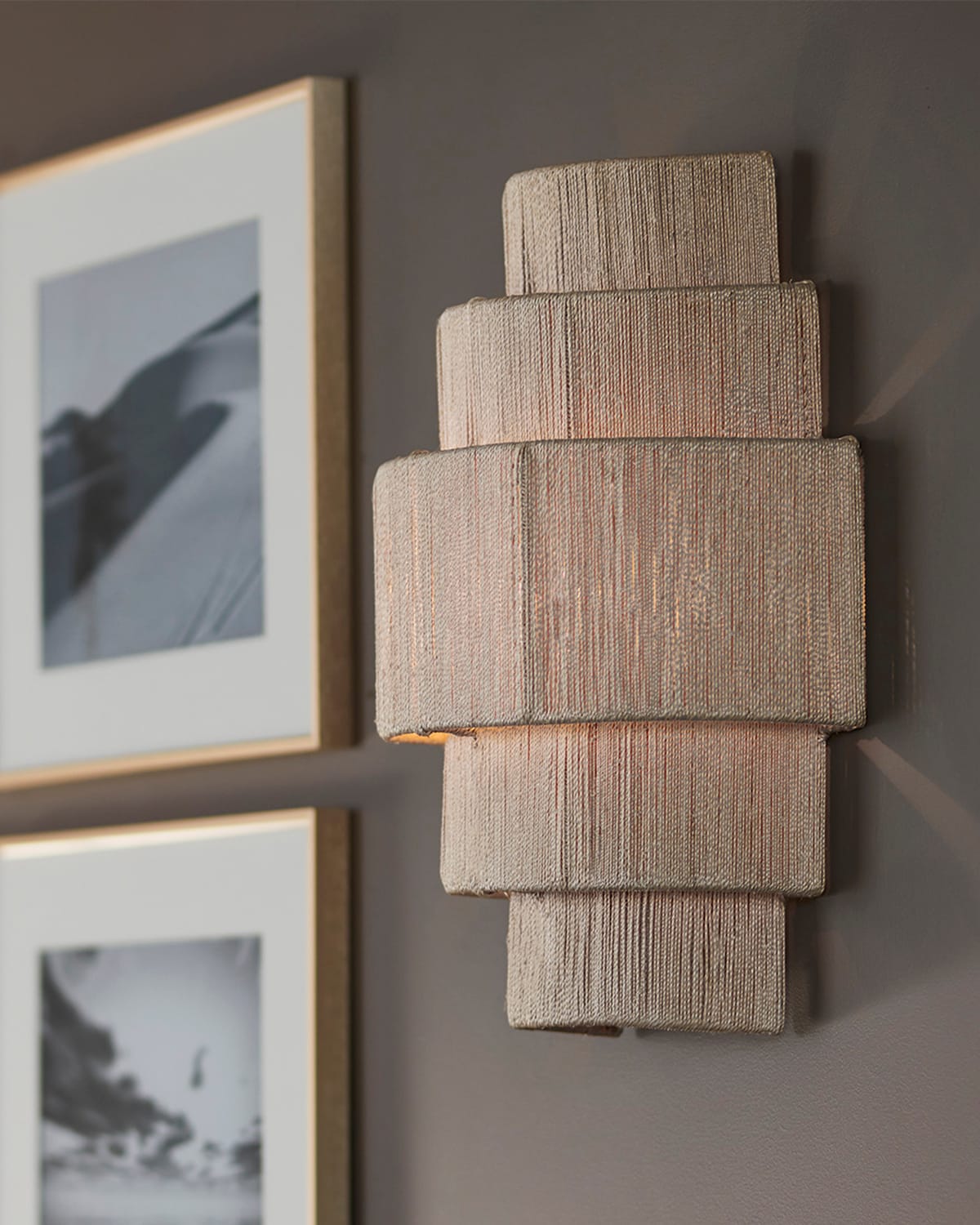 Shop Palecek Everly 5-tiered Sconce In Natural