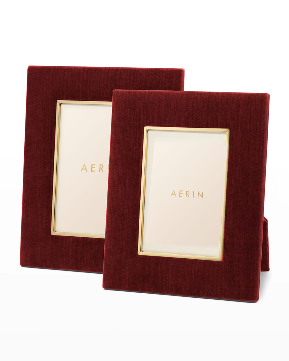 Shop Aerin Valentina Velvet Frame, 4" X 6" In Red