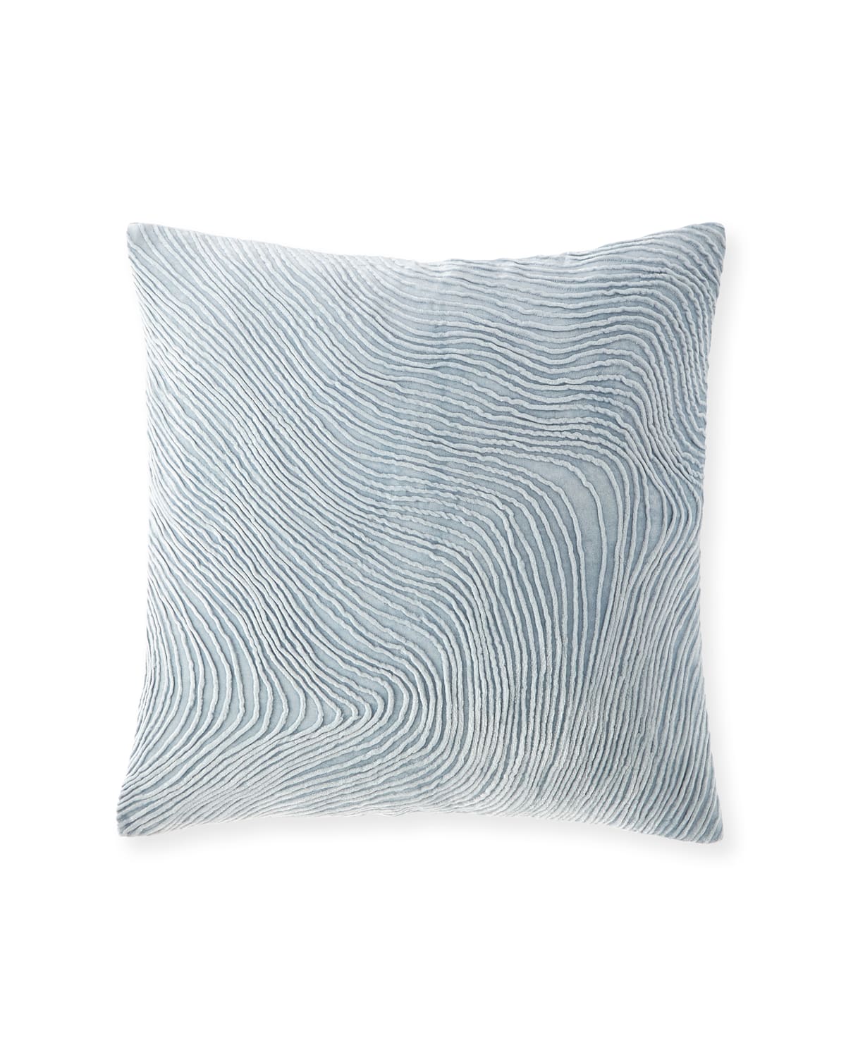 Shop Callisto Home Bandalia Wave Pleat Pillow, 22"sq. In Blue