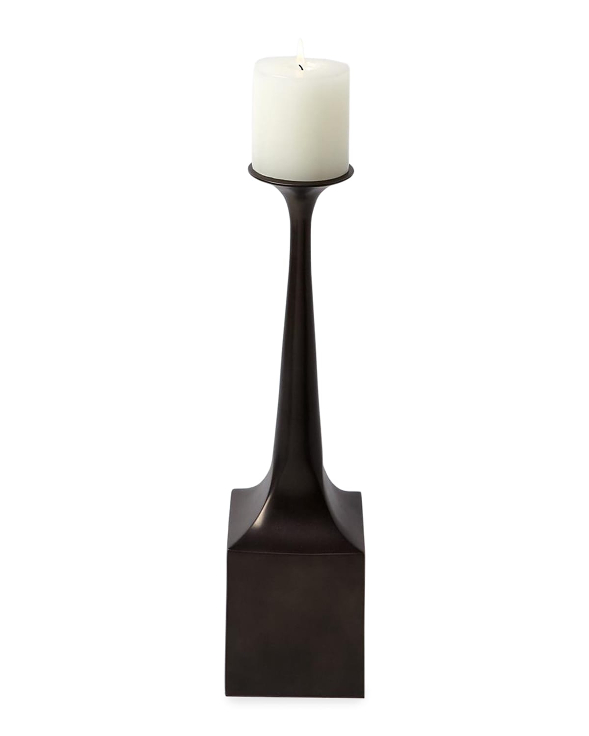 Global Views Giac Small Bronze Candlestick Holder In Bronze
