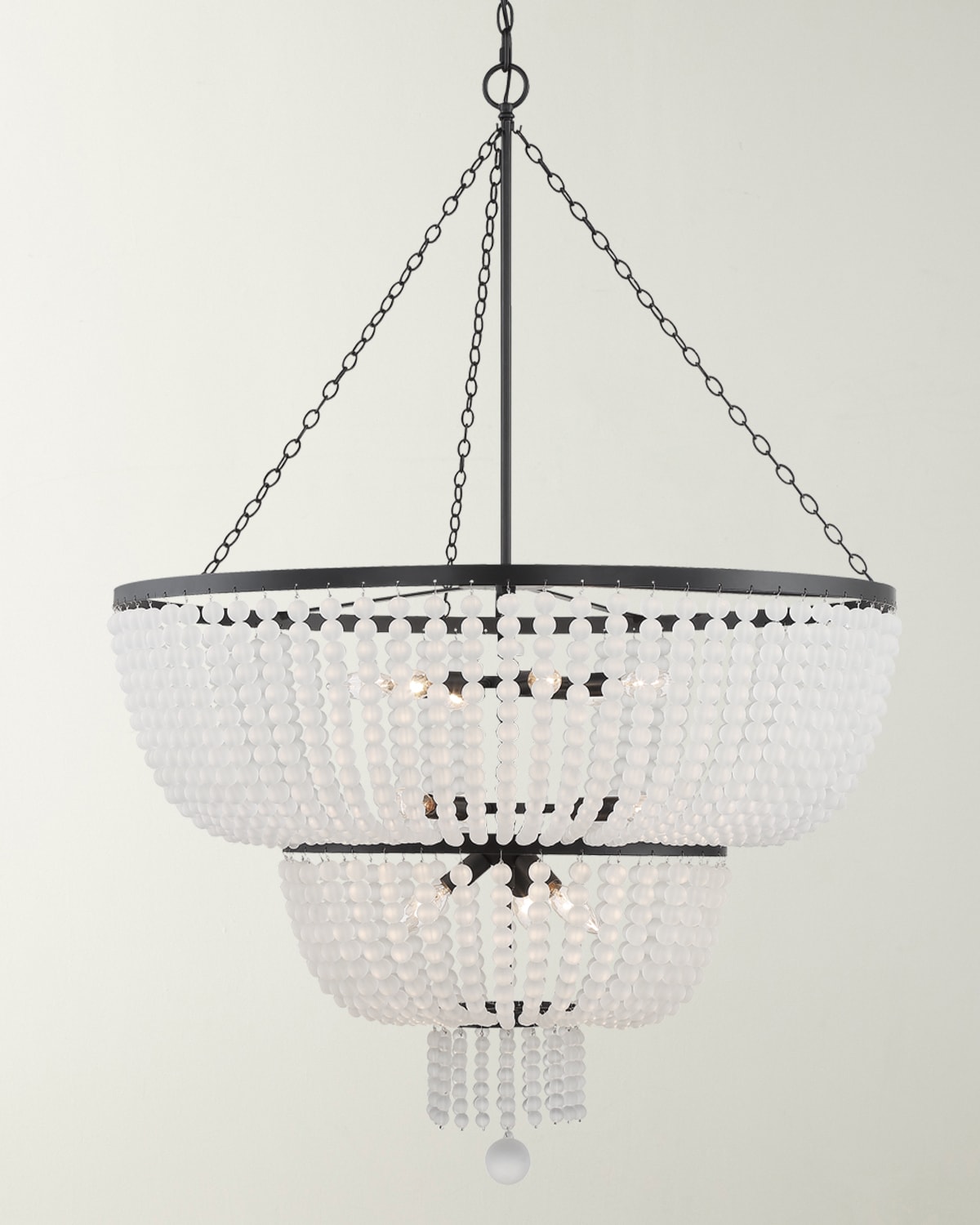 Crystorama Rylee 12-light Matte Black Chandelier In Black