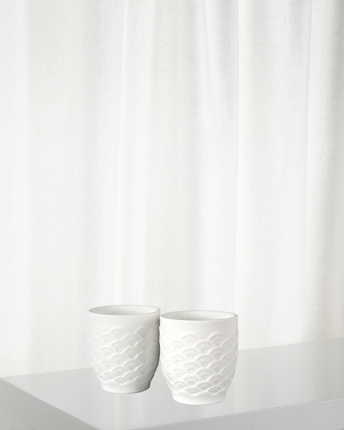 Shop Lladrò Koi Sake Cups In White
