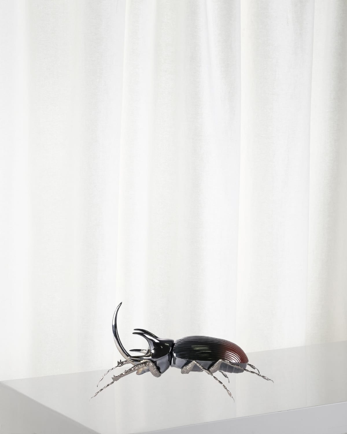 Lladrò Rhino Beetle Figurine In Multi