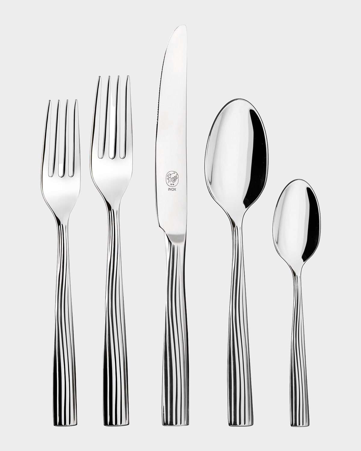 Broggi For Vista Alegre 5-piece Sedona Flatware Set In Silver