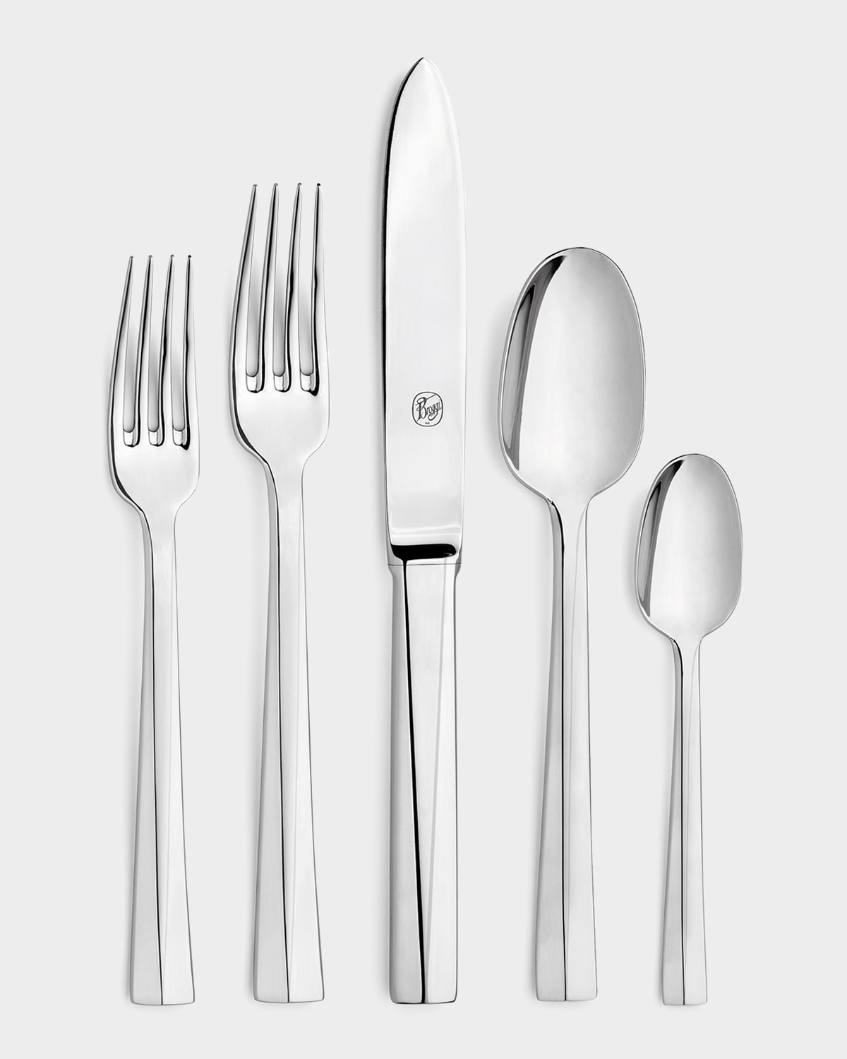 Broggi For Vista Alegre 5-piece Duecento Flatware Set In Silver