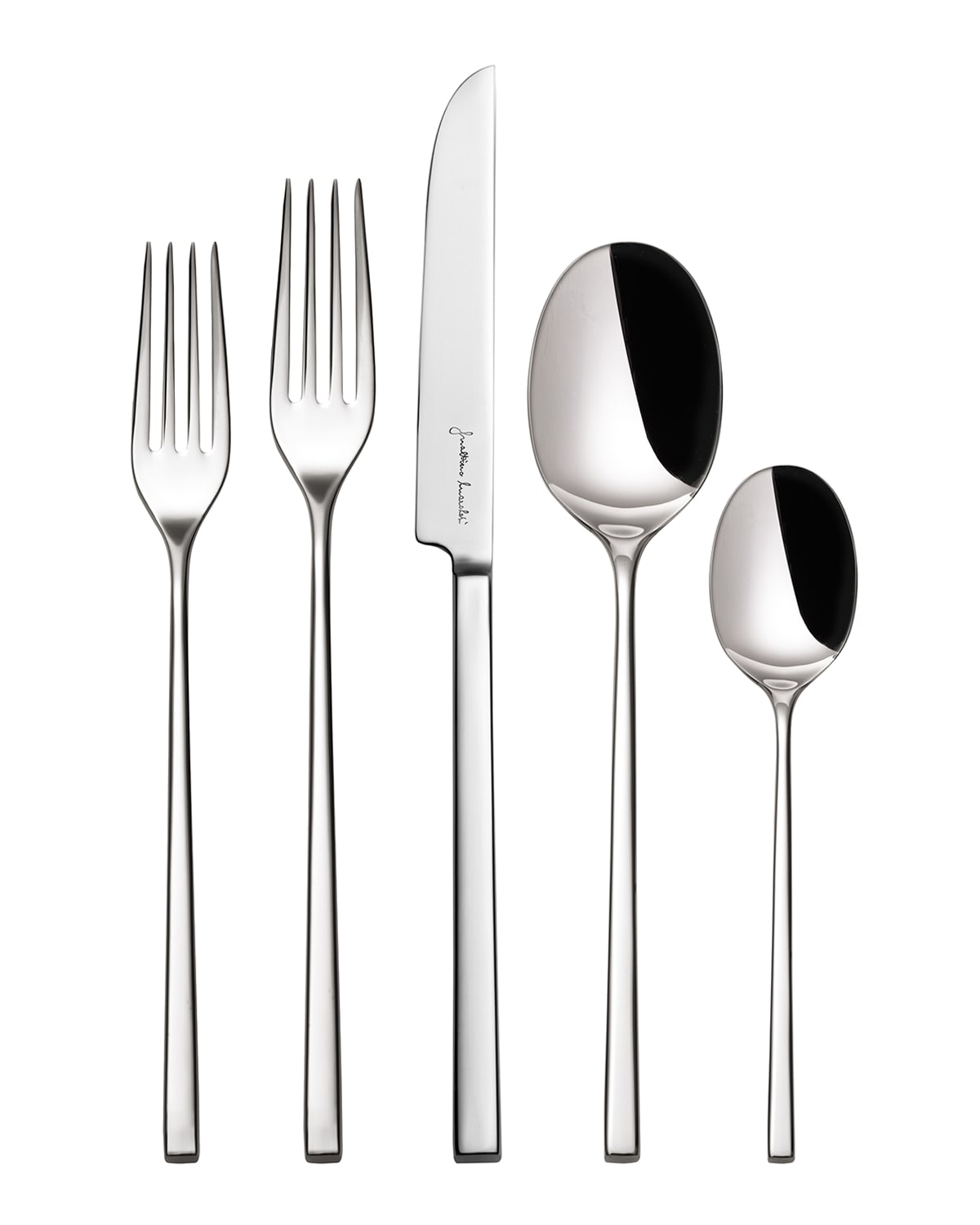 Shop Broggi For Vista Alegre 5-piece Gualtiero Marchesi Flatware Set In Silver