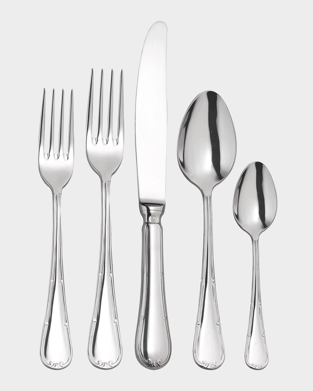 Broggi For Vista Alegre 5-piece Rialto Flatware Set In Silver