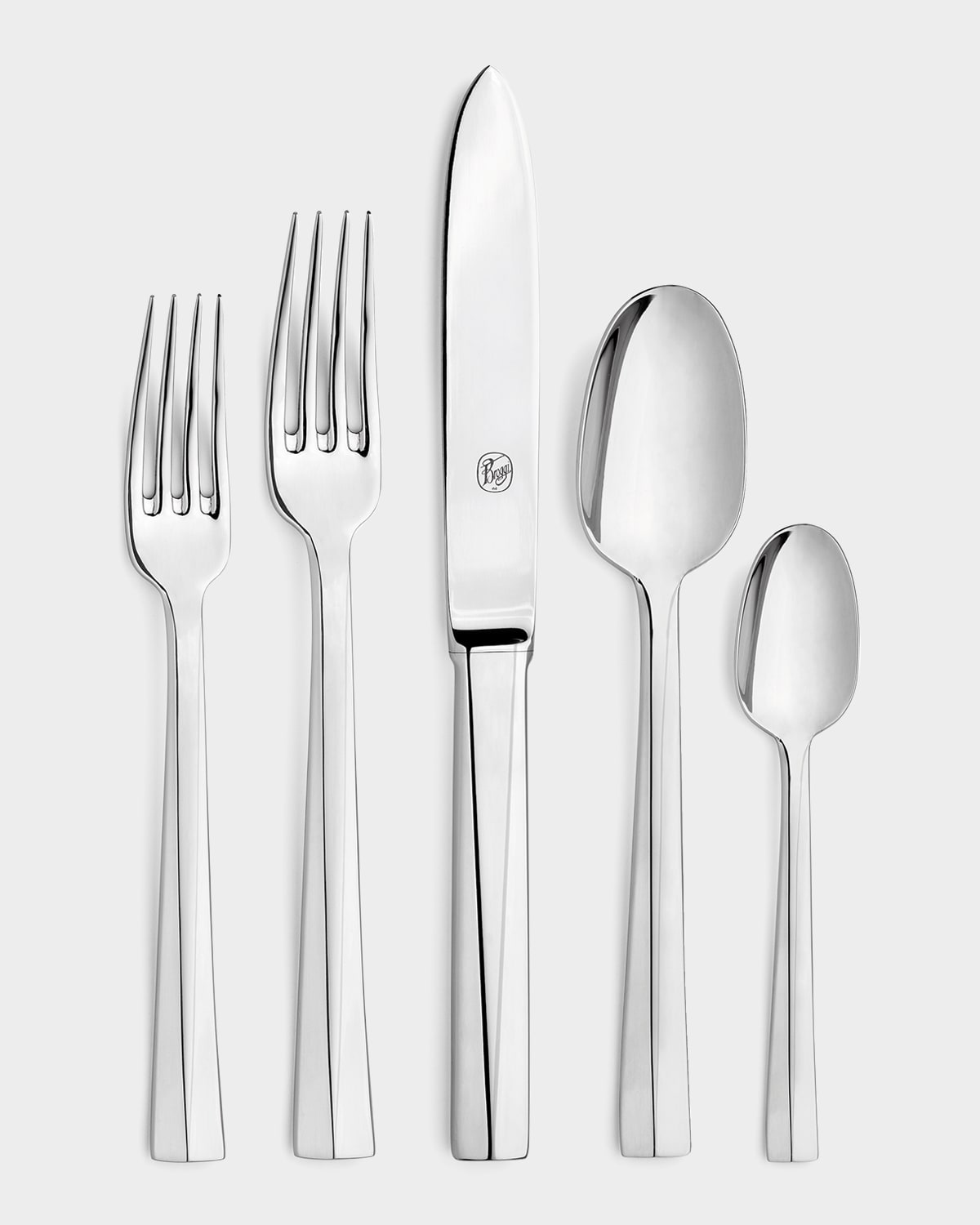 Broggi For Vista Alegre 20-piece Duecento Flatware Set In Silver