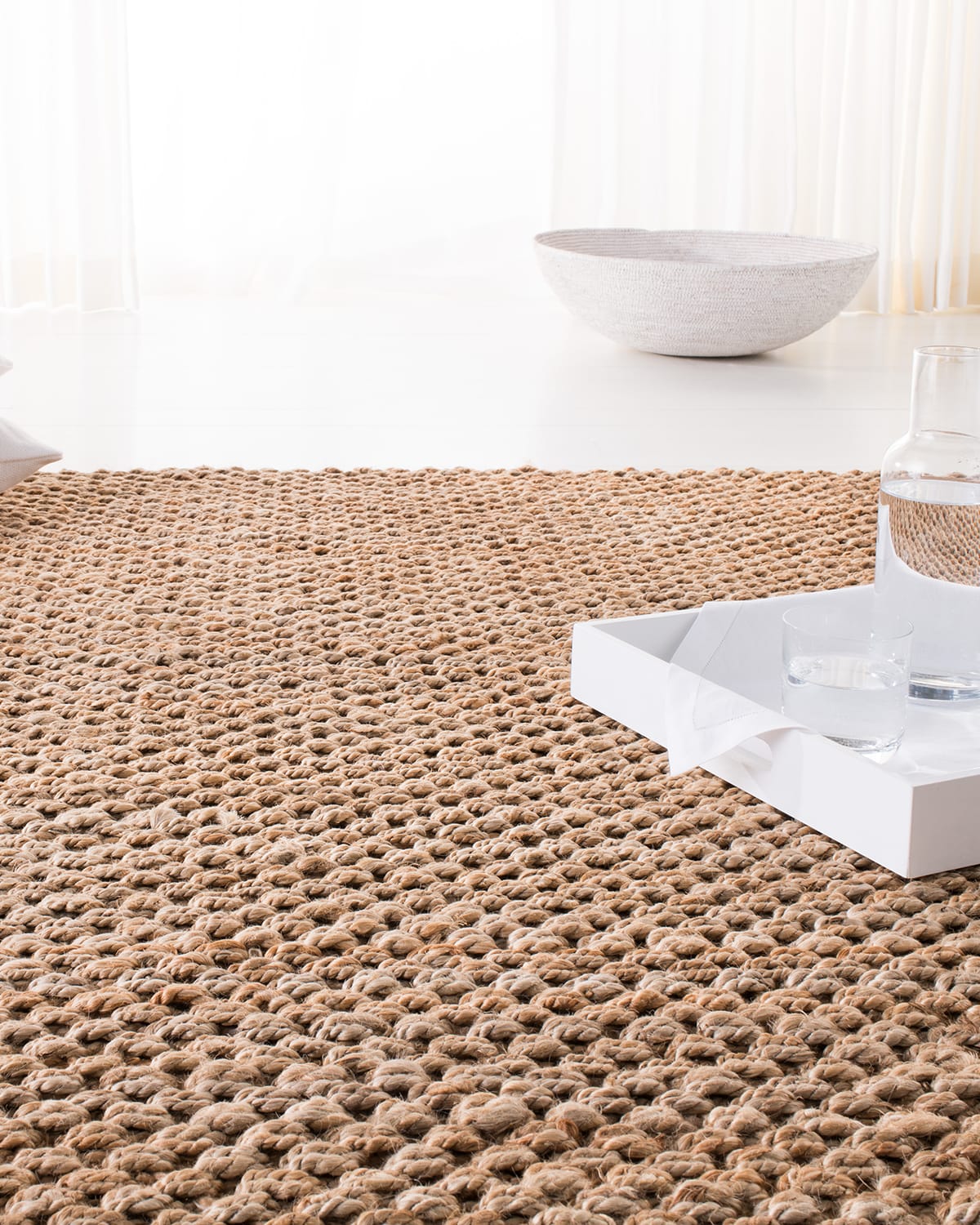 Ralph Lauren Panama Jute Hand-loomed Rug, 2' X 8' In Natural