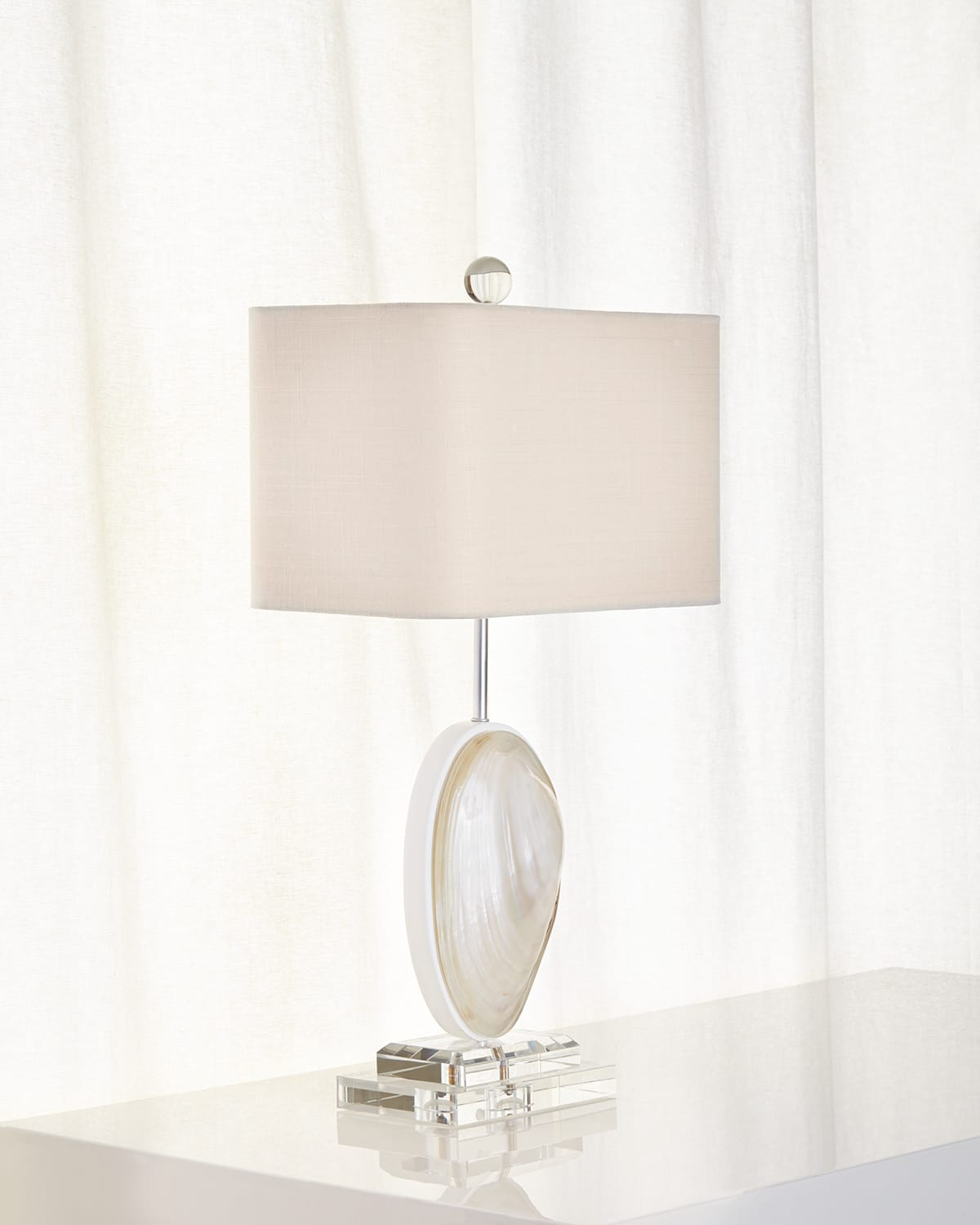 Shop Couture Lamps Oceanside Table Lamp In White