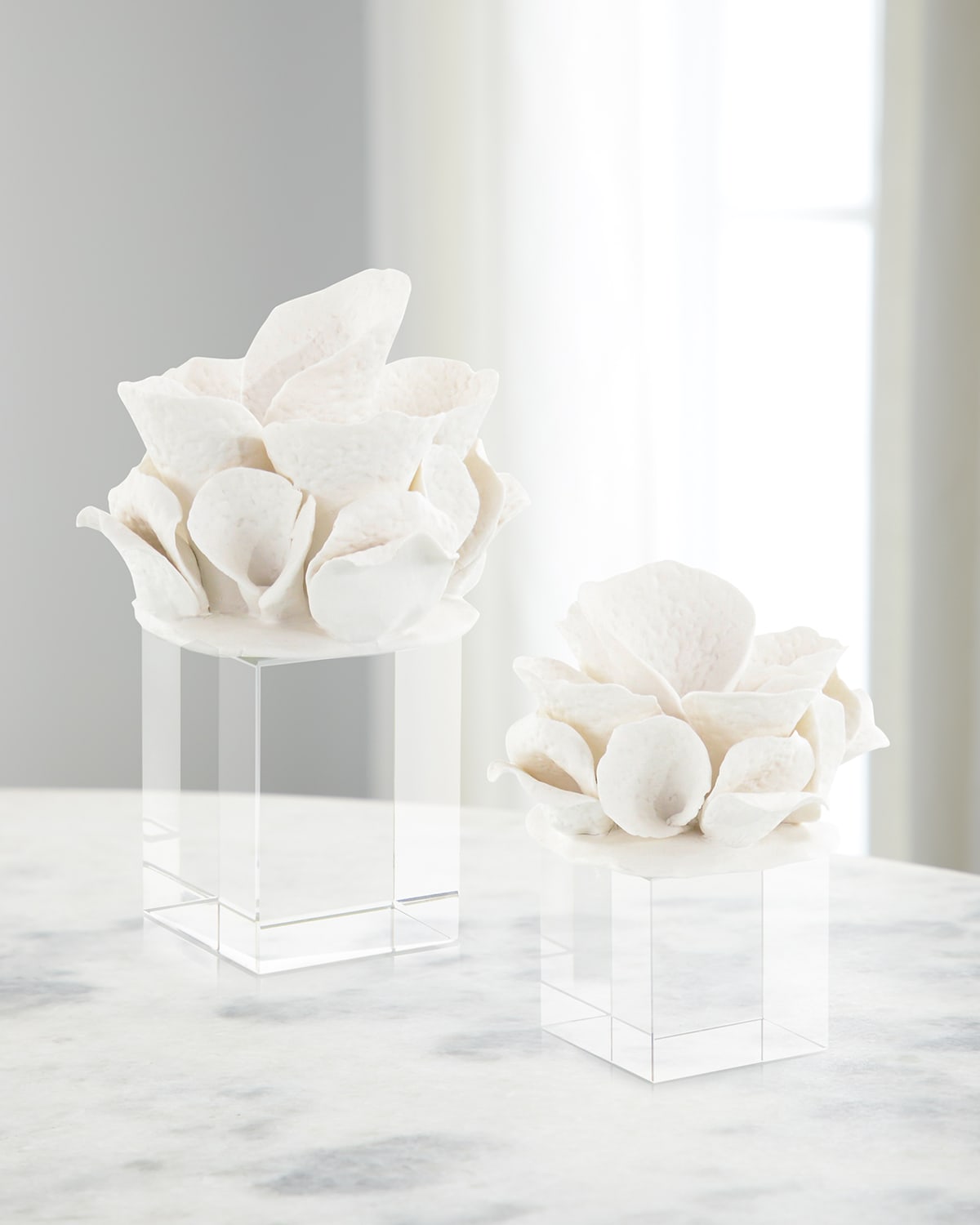 John-richard Collection Ceramic Coral Reef Sculpture Ii In White
