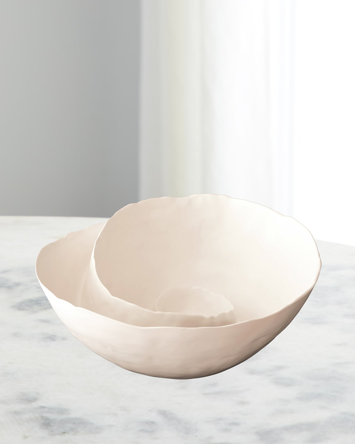 Global Views Spiral Bowl In White