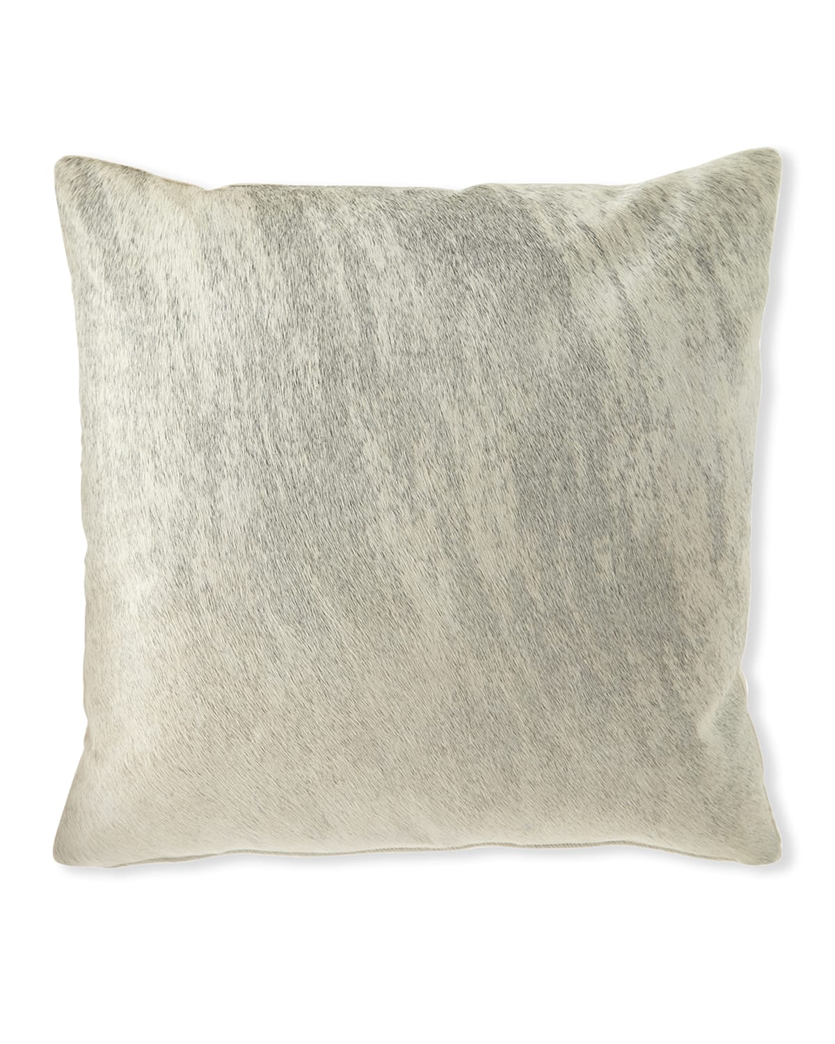 Shop Massoud Brindle Hair Hide Gray Pillow, 19"sq.