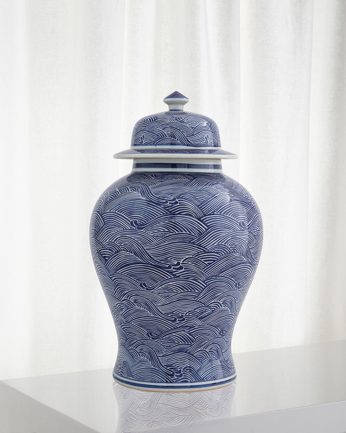 Shop Port 68 Aegean Large Jar In Blue