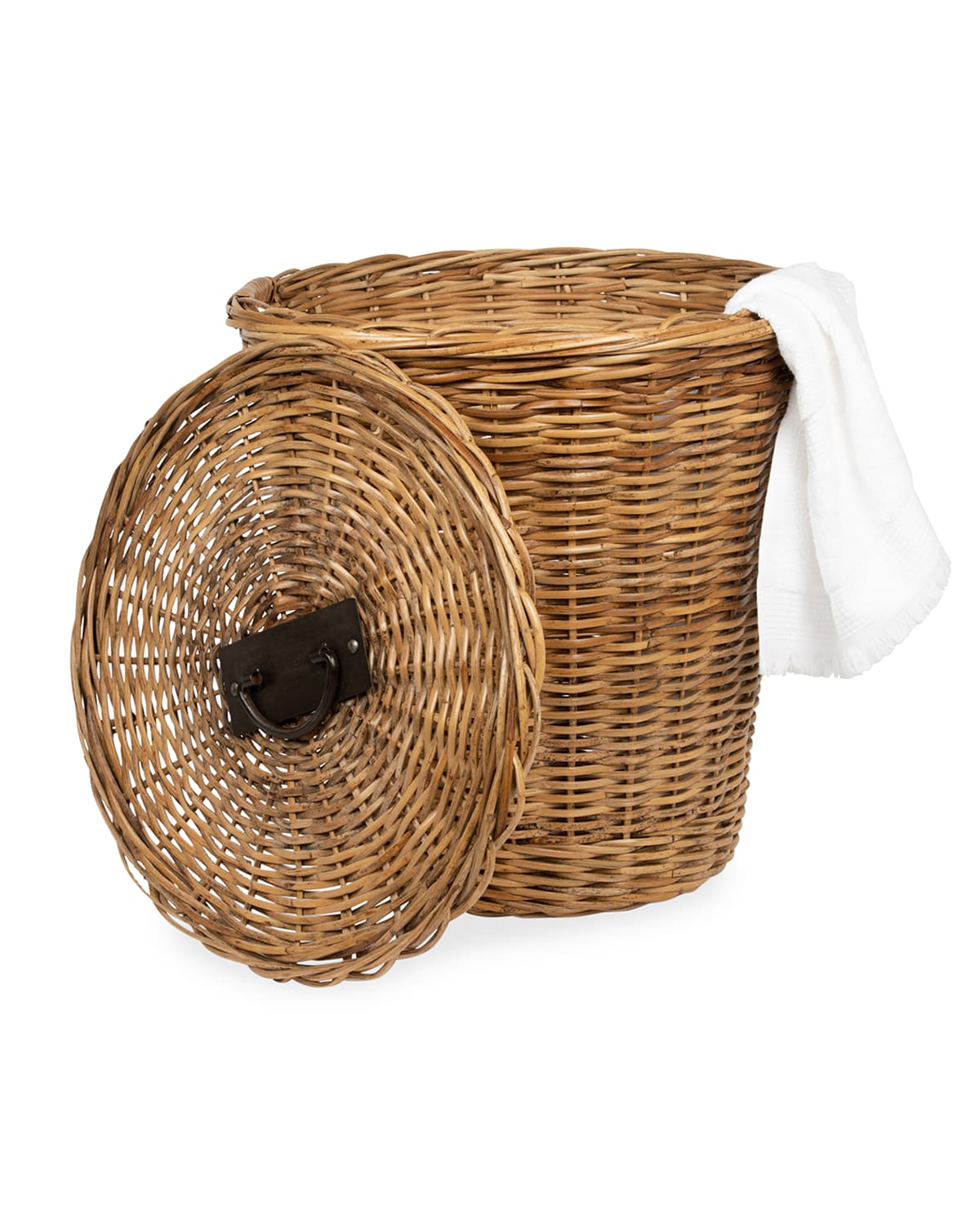 Pigeon & Poodle Lamia Laundry Hamper In Natural