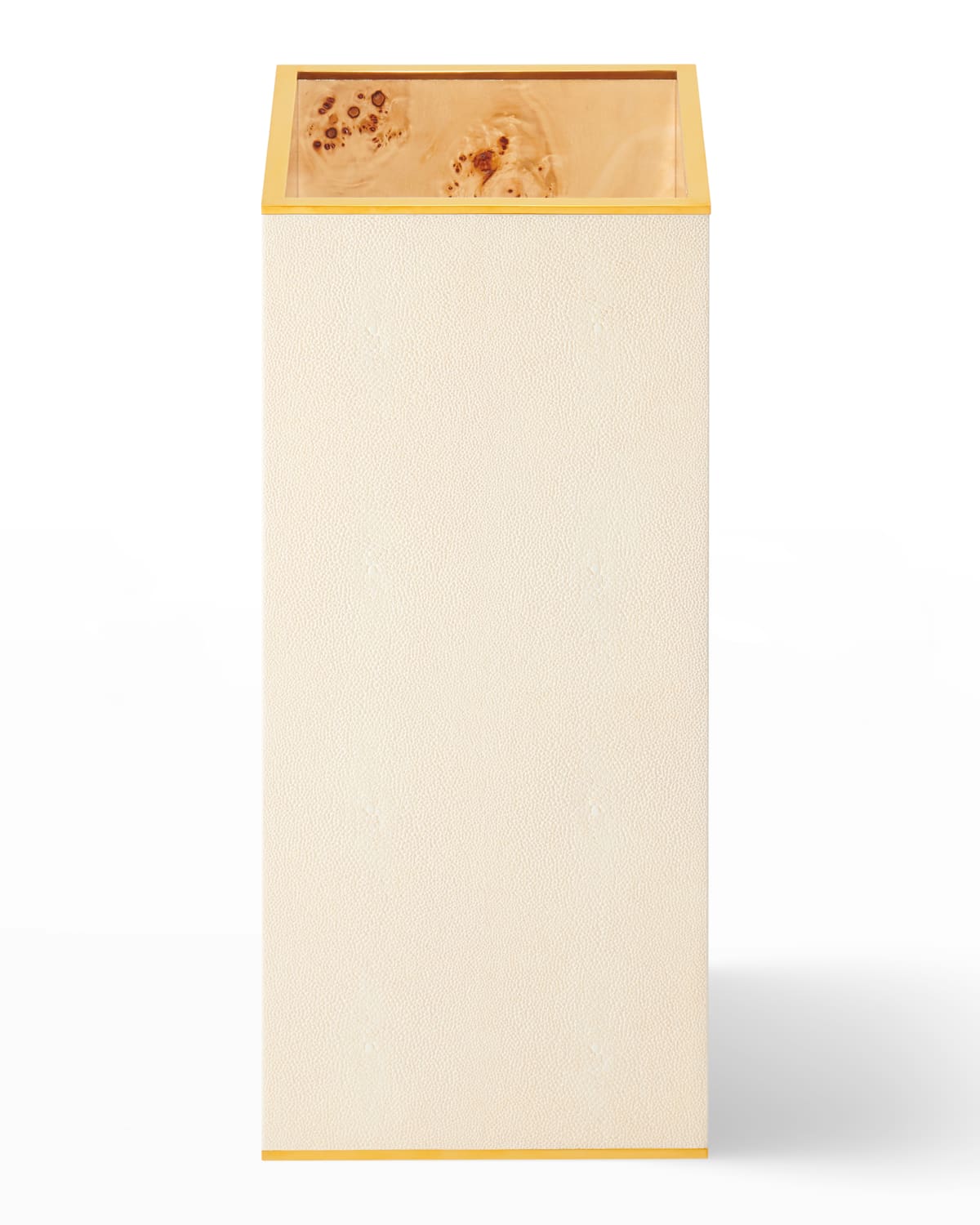 Aerin Classic Shagreen Umbrella Stand In Beige/khaki