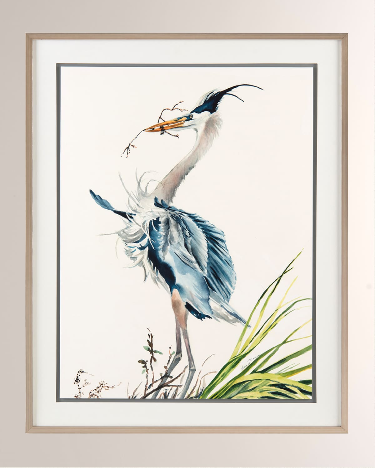 Shop John-richard Collection In The Wind Watercolor Print On Paper By Annie Moran In Multi