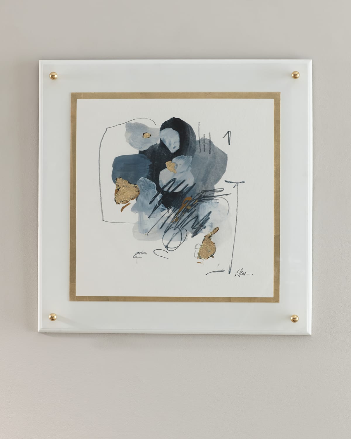 Shop John-richard Collection Black, Gray, And Gold I Print By Jackie Ellens In Multi