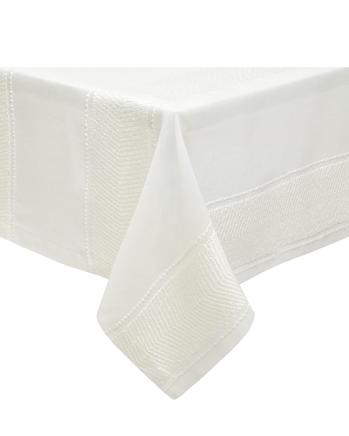 Shop Mode Living Bianca Tablecloth, 70" X 108" In Ivory