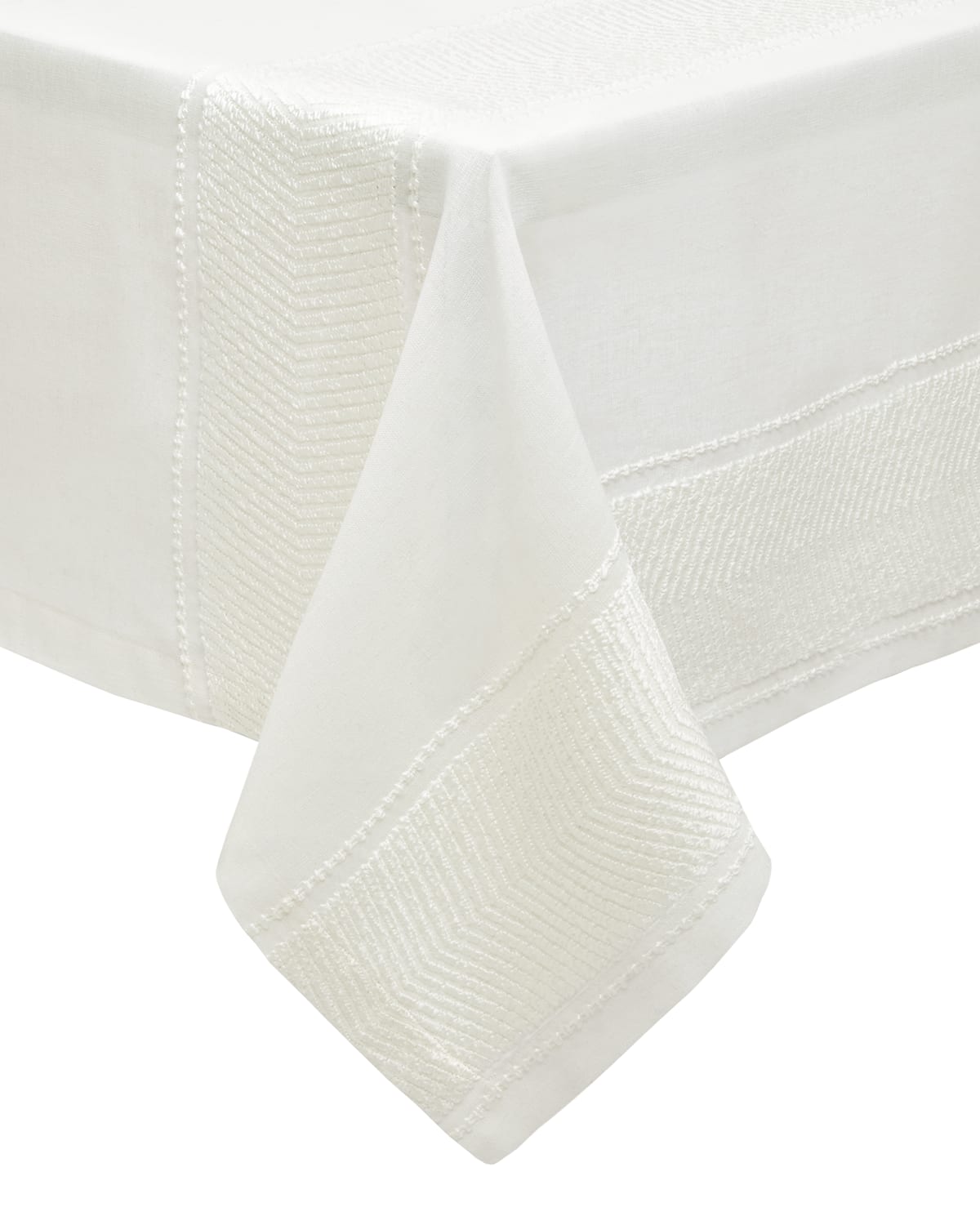 Shop Mode Living Bianca Tablecloth, 70" X 144" In Ivory