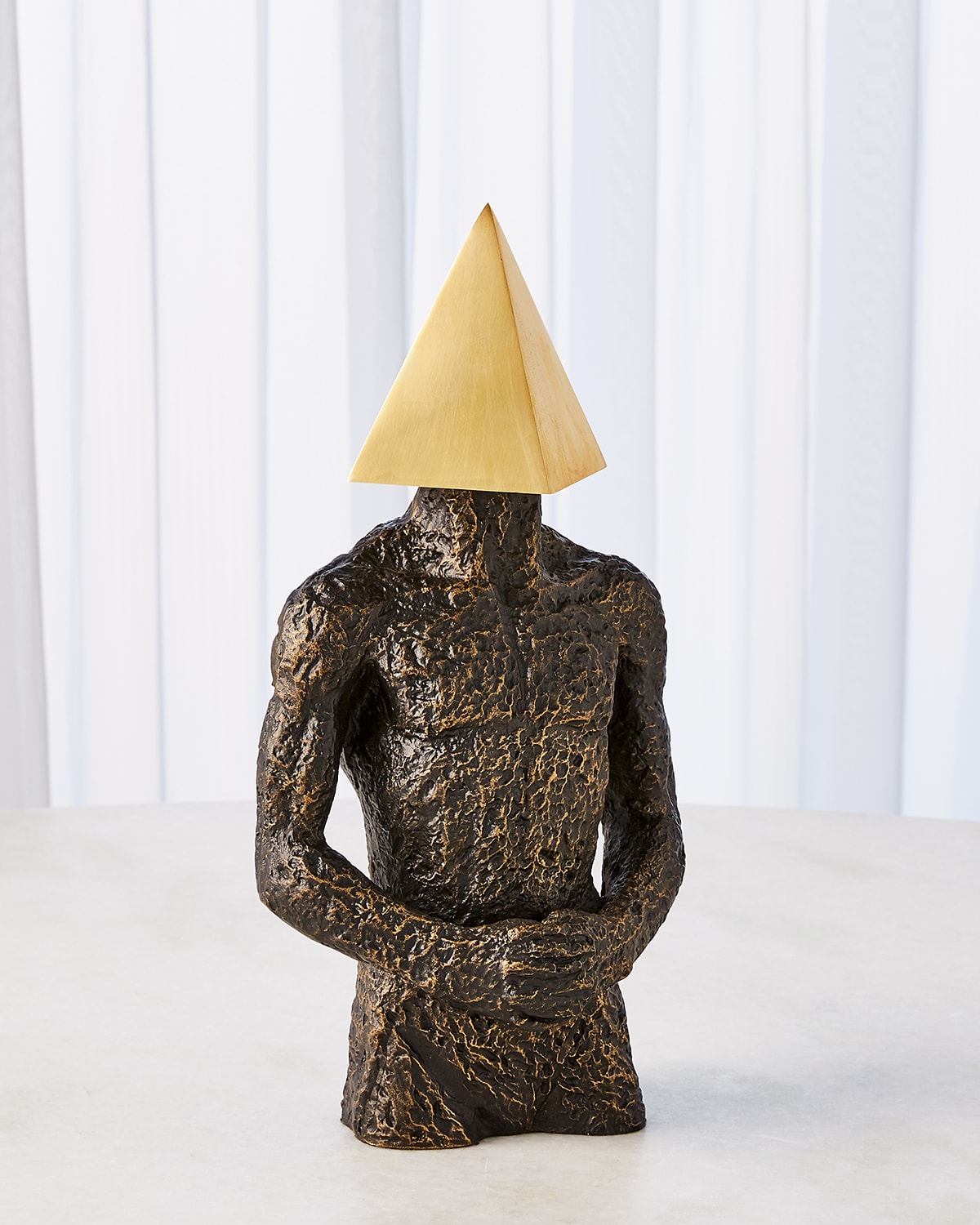 Pyramid Metric Head Sculpture