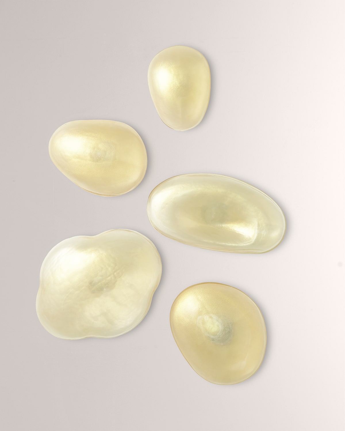 Global Views Glass Wall Gems, Set Of 5