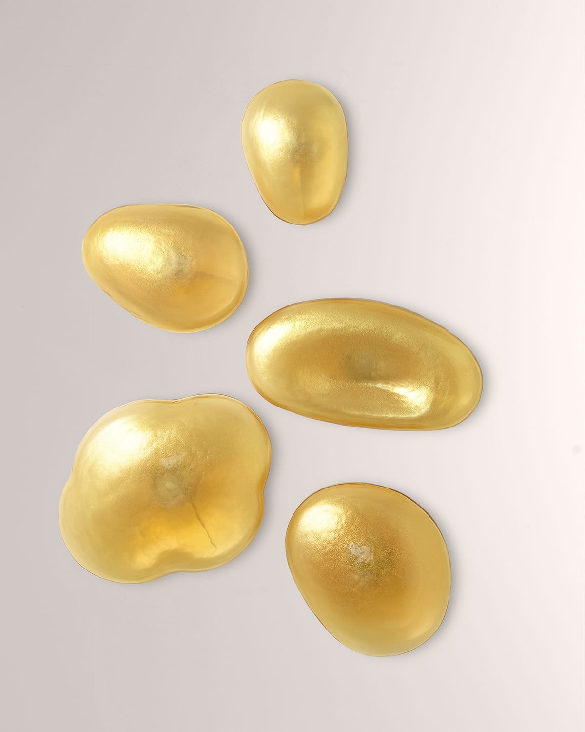 Global Views Glass Wall Gems, Set Of 5 In Multi