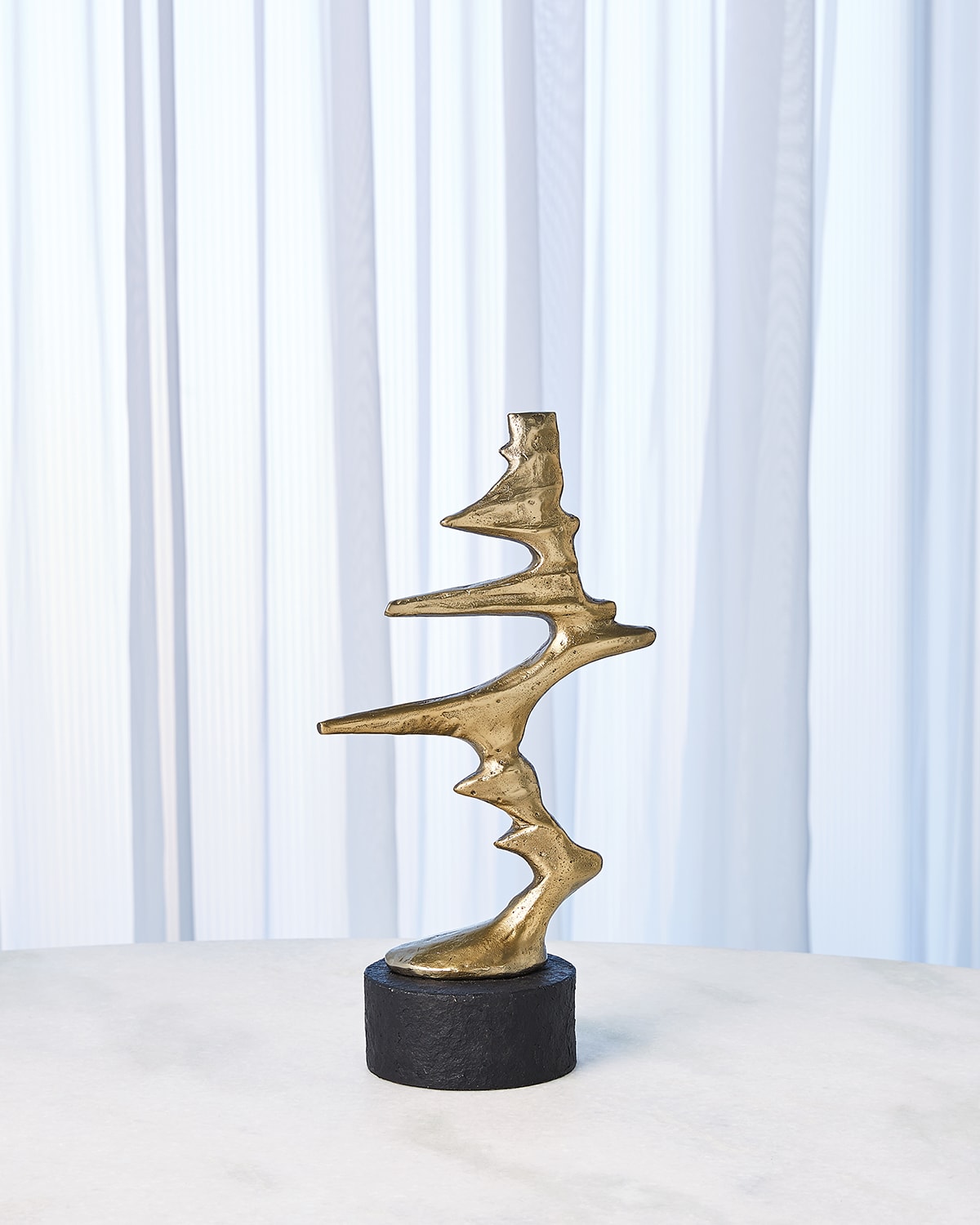 Shop Global Views Small Wind Blown Sculpture In Gold