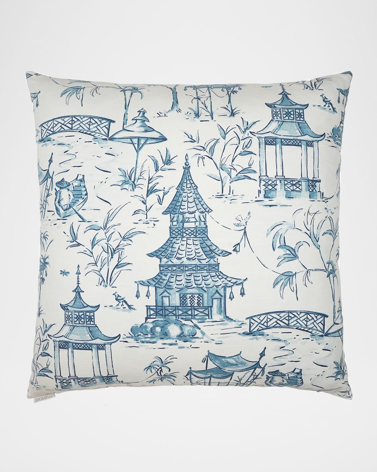 D.v. Kap Home Pagodas Pillow, 24"sq.