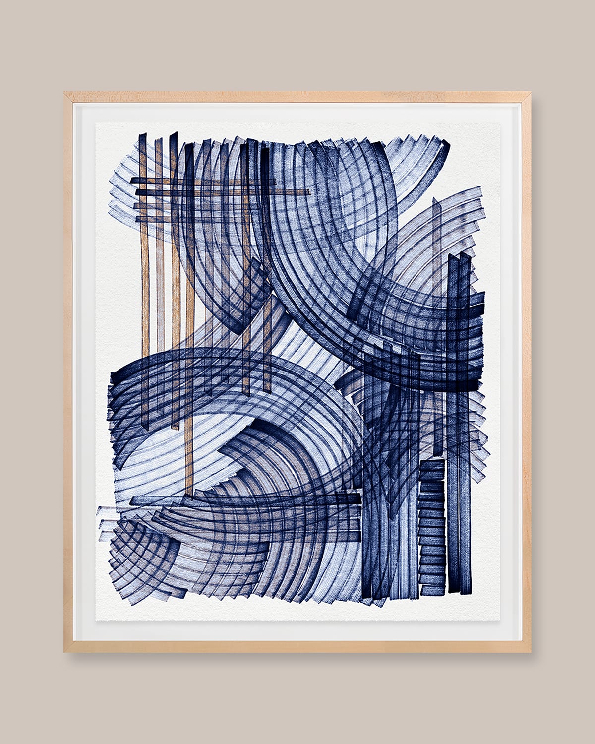 Shop Grand Image Home Blue Weave 2 Digital Art Print By Victoria Neiman In Maple