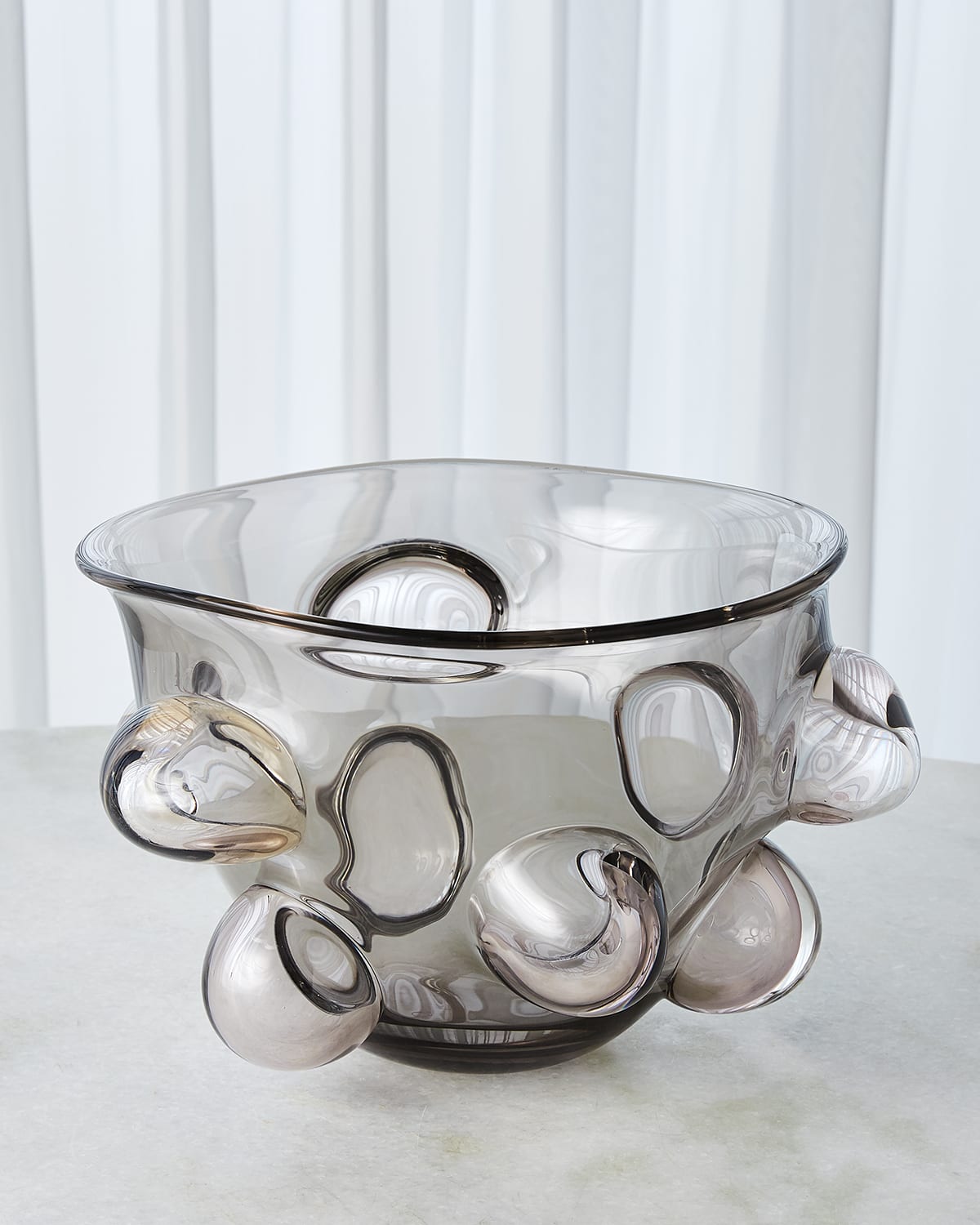 Shop Global Views Bubbled Bowl In Grey