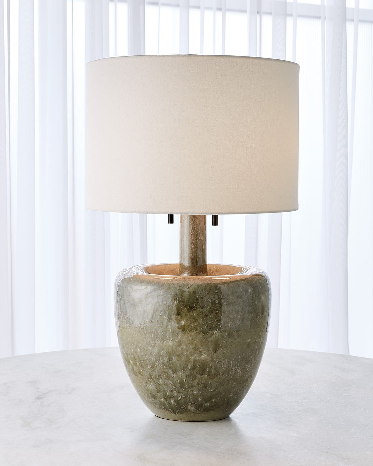 Shop Global Views Impression Lamp In Green